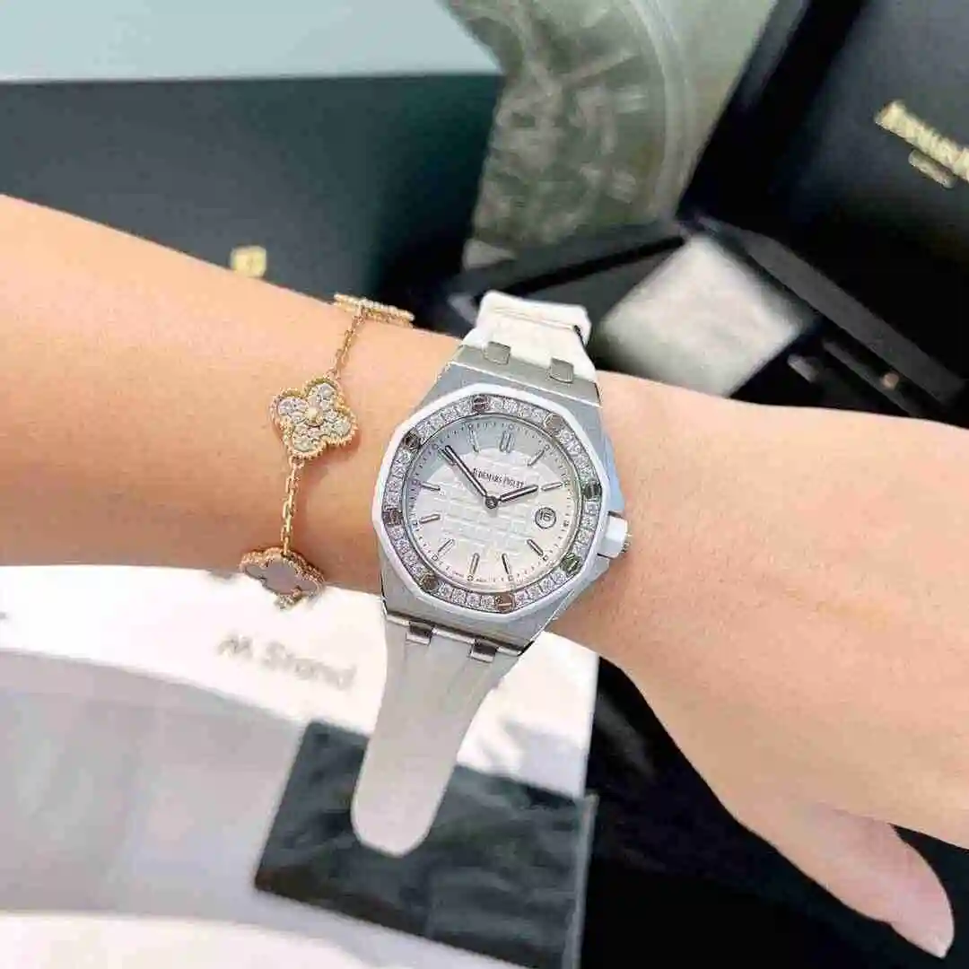 General Watches Audemars Piguet Aibi Watch Women's Watch Paired with Original Fully Automatic Mechanical Movement Top Grade 316 Precision Steel Case with Mineral Super Strong Mirror Diameter 37mm KK04350 view 3