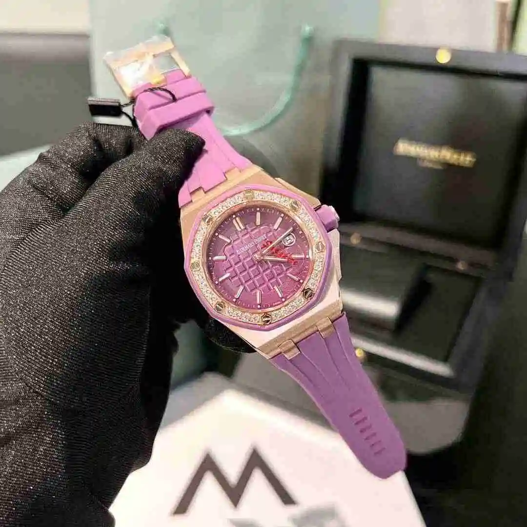 General Watches Audemars Piguet Aibi Watch Women's Watch Paired with Original Fully Automatic Mechanical Movement Top Grade 316 Precision Steel Case with Mineral Super Strong Mirror Diameter 37mm KK04350 view 5