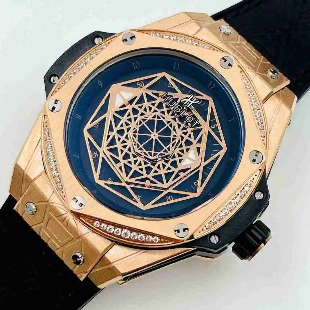 General Watches HUBLOT UBO Watch Men's Watch Paired with Original Fully Automatic Mechanical Movement Top Grade 316 Precision Steel Case with Mineral Super Strong Mirror Diameter 42mm KK05650 view 7