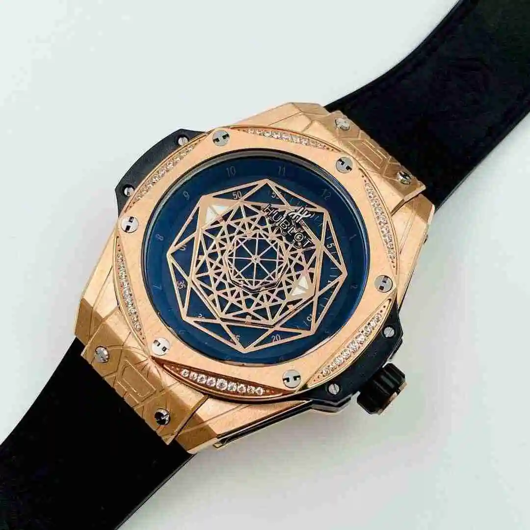 General Watches HUBLOT UBO Watch Men's Watch Paired with Original Fully Automatic Mechanical Movement Top Grade 316 Precision Steel Case with Mineral Super Strong Mirror Diameter 42mm KK05650 view 8