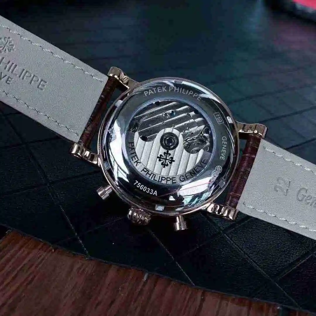 General Watches Patek Philippe Watch Men's Watch Paired with Original Fully Automatic Mechanical Movement Top Grade 316 Precision Steel Case Case with Mineral Super Strong Mirror Diameter 43mm KK04650 4 view 3
