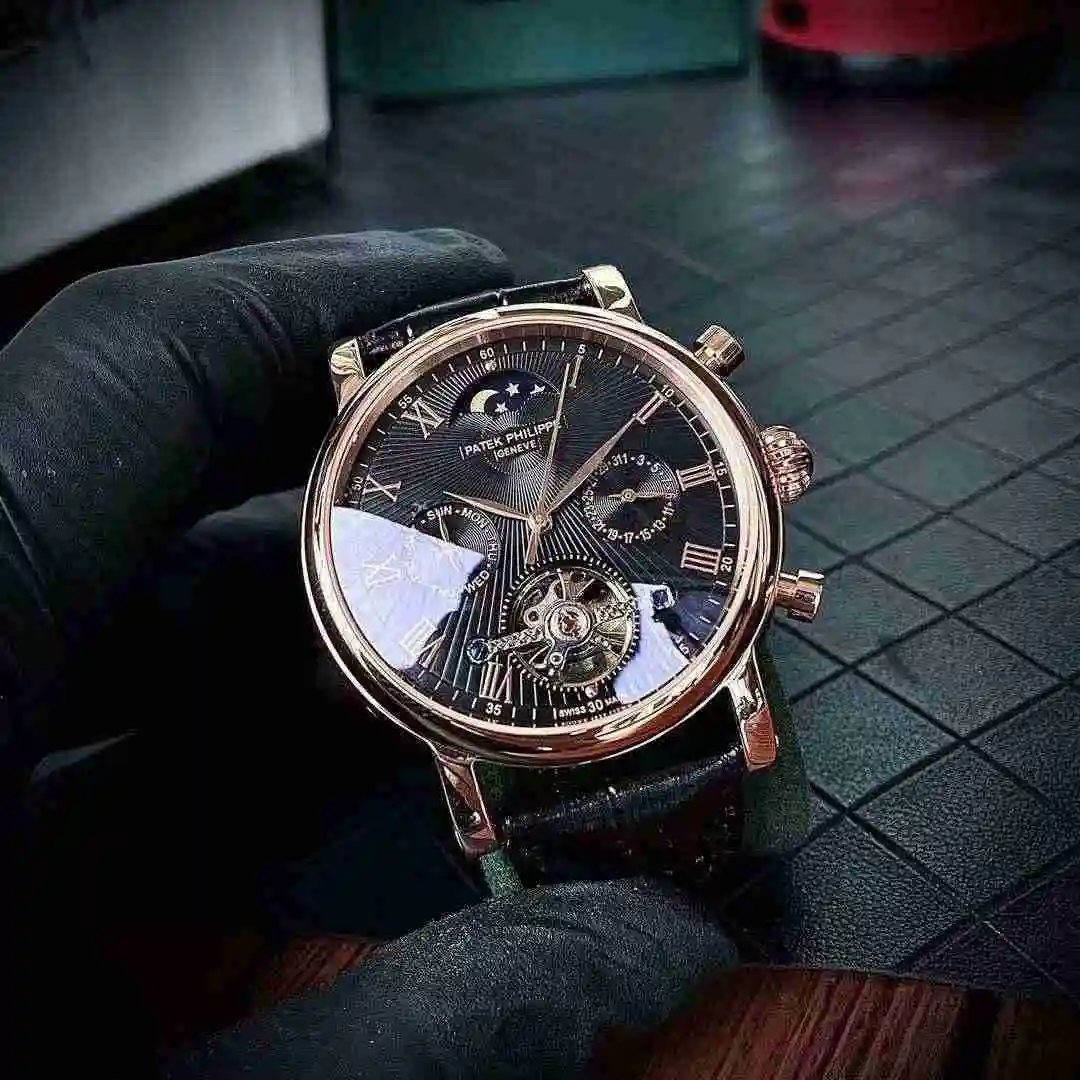 General Watches Patek Philippe Watch Men's Watch Paired with Original Fully Automatic Mechanical Movement Top Grade 316 Precision Steel Case Case with Mineral Super Strong Mirror Diameter 43mm KK04650 4 view 4