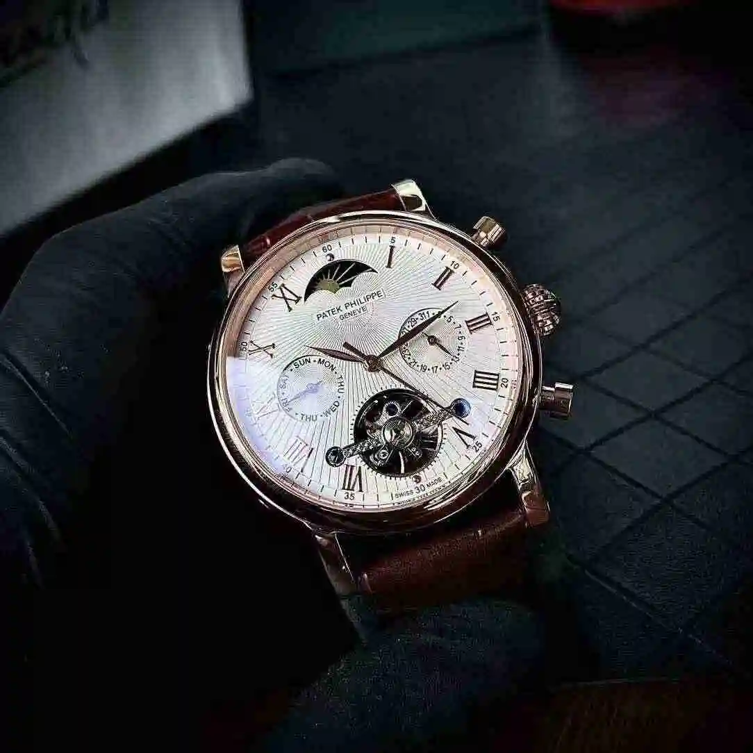 General Watches Patek Philippe Watch Men's Watch Paired with Original Fully Automatic Mechanical Movement Top Grade 316 Precision Steel Case Case with Mineral Super Strong Mirror Diameter 43mm KK04650 4 view 5