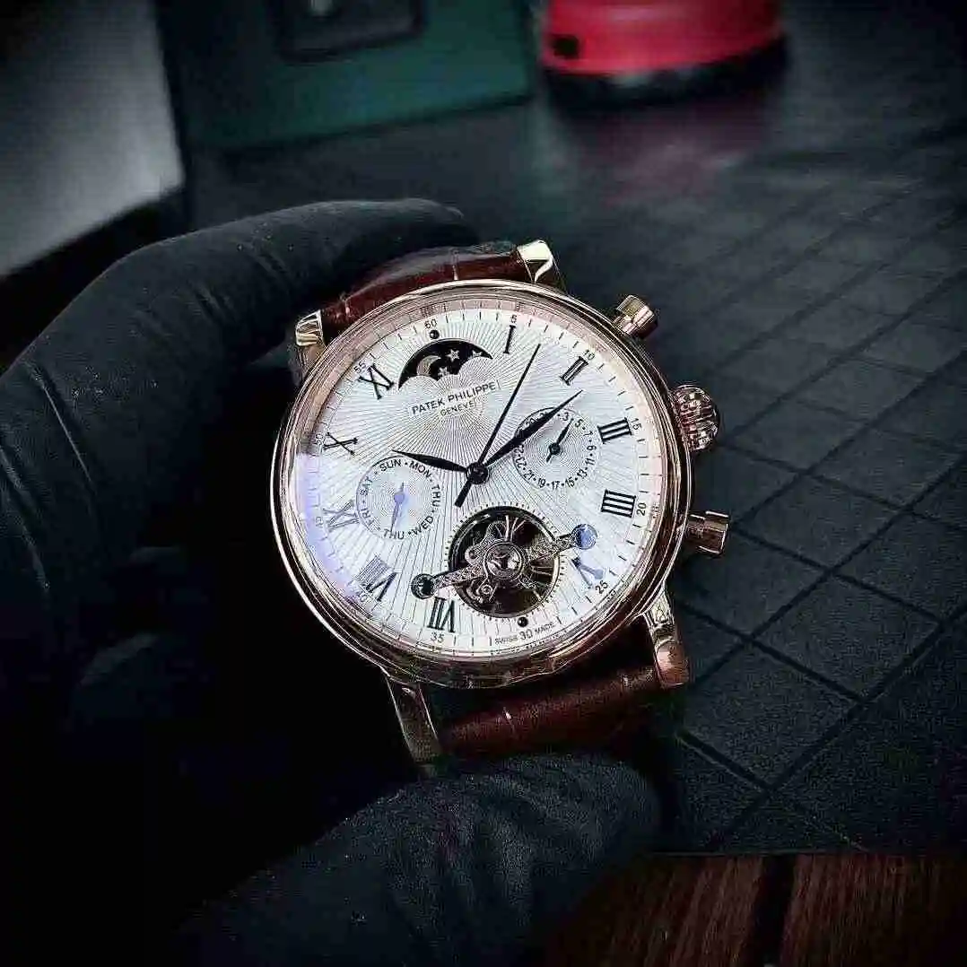 General Watches Patek Philippe Watch Men's Watch Paired with Original Fully Automatic Mechanical Movement Top Grade 316 Precision Steel Case Case with Mineral Super Strong Mirror Diameter 43mm KK04650 4 view 6