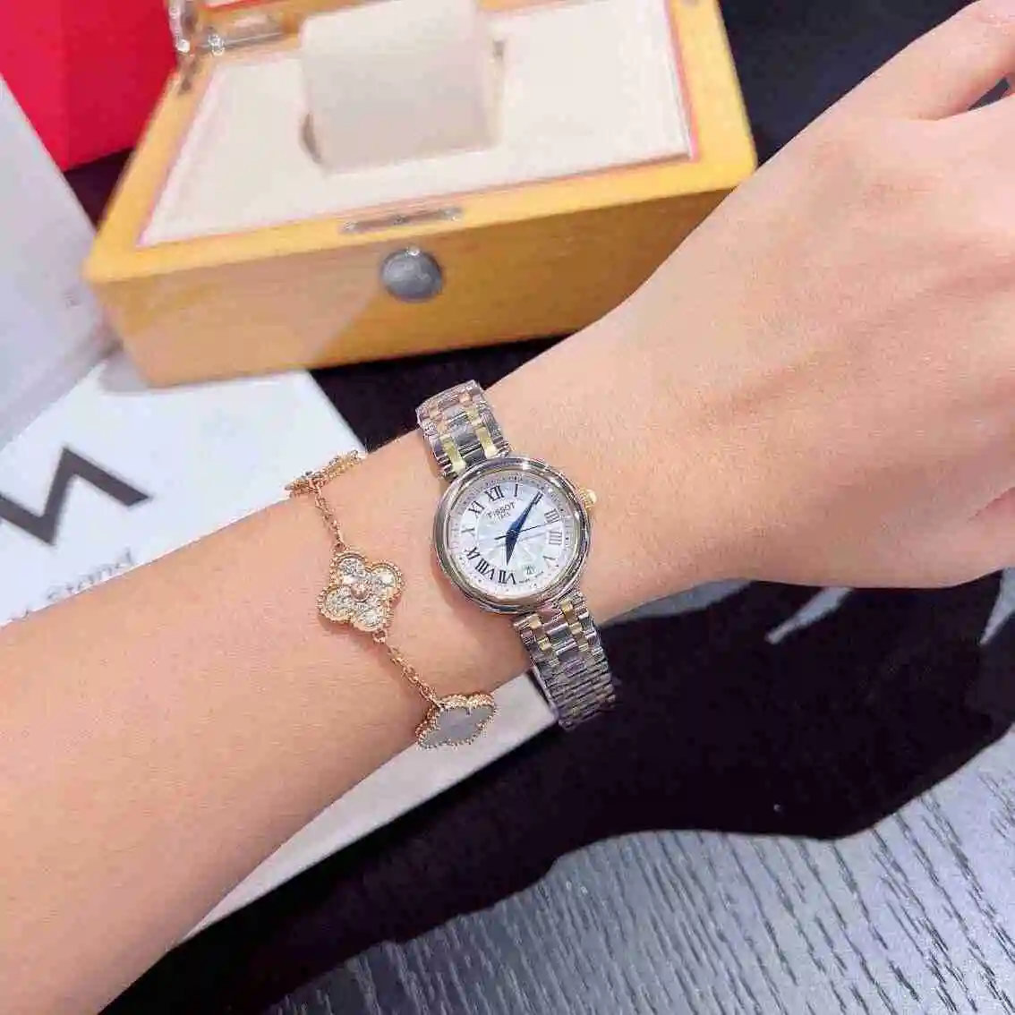 General Watches Tianshuo Watch Women's Watch Paired with Original Fully Automatic Mechanical Movement Top grade 316 Precision Steel Case with Mineral Super Strong Mirror Diameter 26mm KK02950 1 view 2
