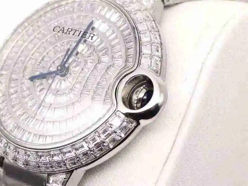 General Watches Cartier Blue Balloon Square Diamond Full Sky Star Watch 42mm view 7