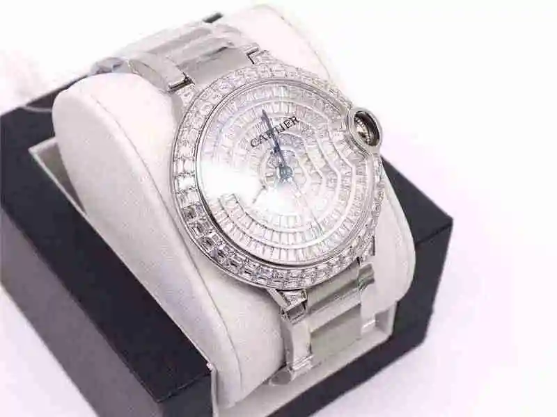 General Watches Cartier Blue Balloon Square Diamond Full Sky Star Watch 42mm view 8