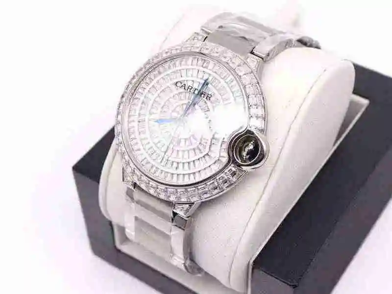 General Watches Cartier Blue Balloon Square Diamond Full Sky Star Watch 42mm view 9