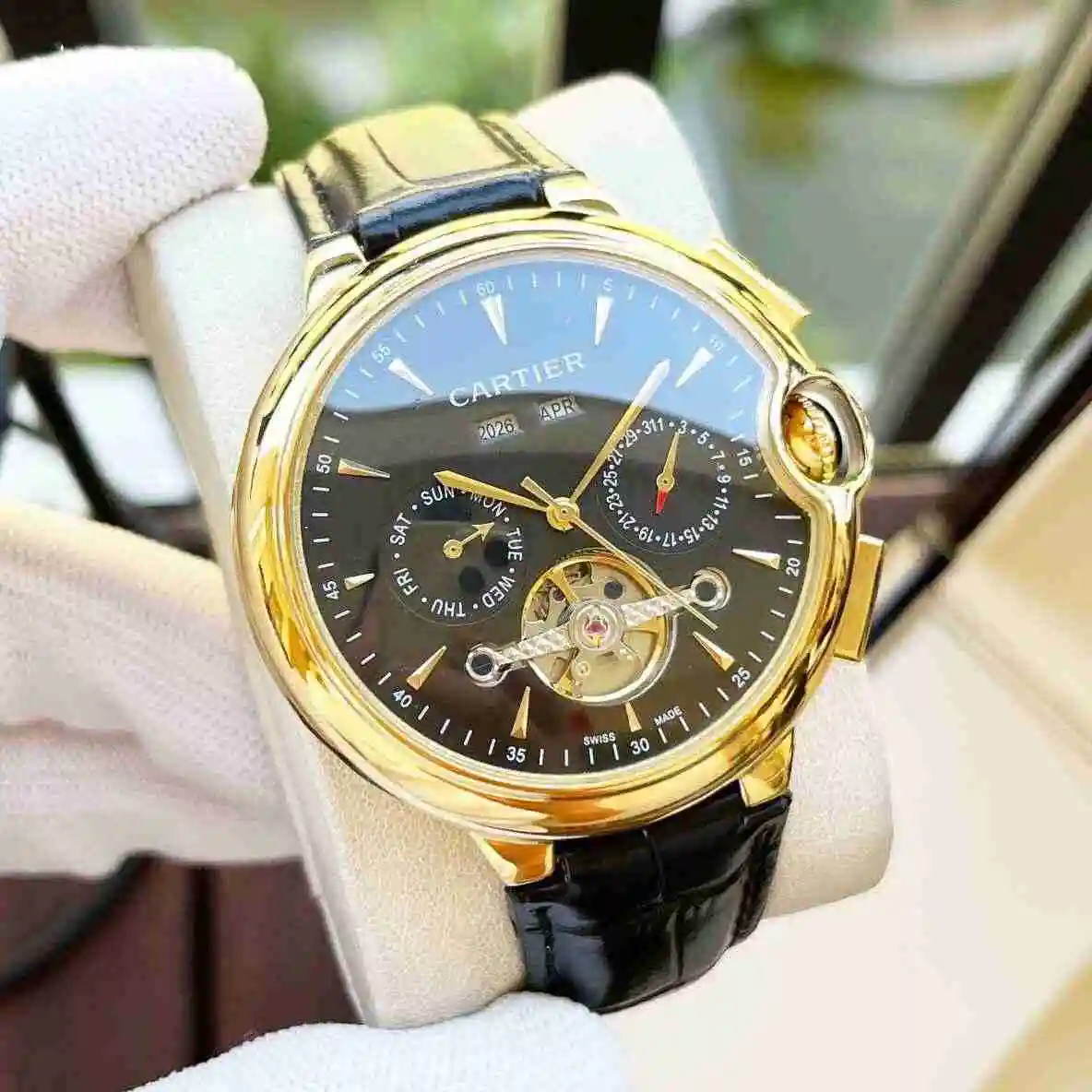 General Watches Cartier Watch Men's Watch Paired with Original Fully Automatic Mechanical Movement Top Grade 316 Precision Steel Case with Mineral Super Strong Mirror Diameter 44mm KK05600 1 view 5