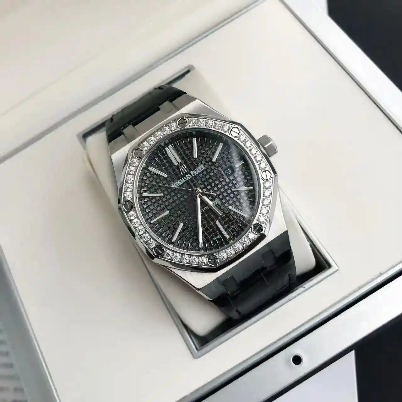 General Watches Audemars Piguet Advanced customized version of the new AP men's watch, using fully automatic mechanical movement, imported calfskin strap, mineral super mirror, diameter 41mm DMA8806950 view 6