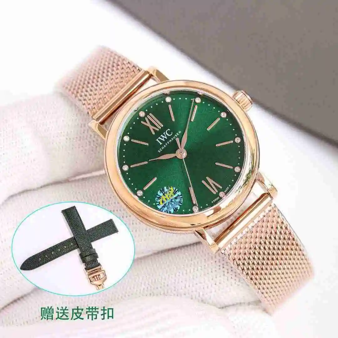 General Watches IWC Wanguo Watch Women's Watch Paired with Original Fully Automatic Mechanical Movement Top Grade 316 Precision Steel Case with Mineral Super Strong Mirror Diameter 34mm kk09800 1 view 8