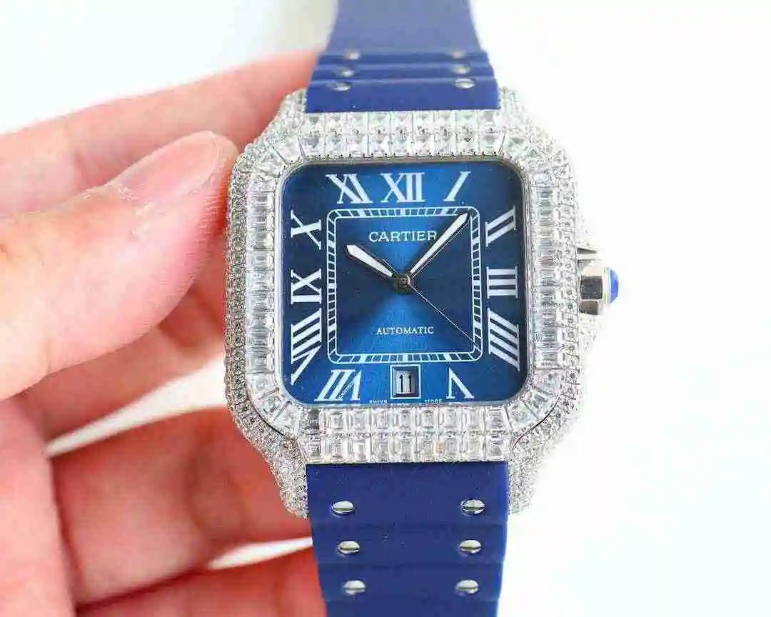 General Watches Cartier Watch Men's Watch Paired with Original Fully Automatic Mechanical Movement Top Grade 316 Precision Steel Case with Mineral Super Strong Mirror Diameter 40mm KK016500 view 6