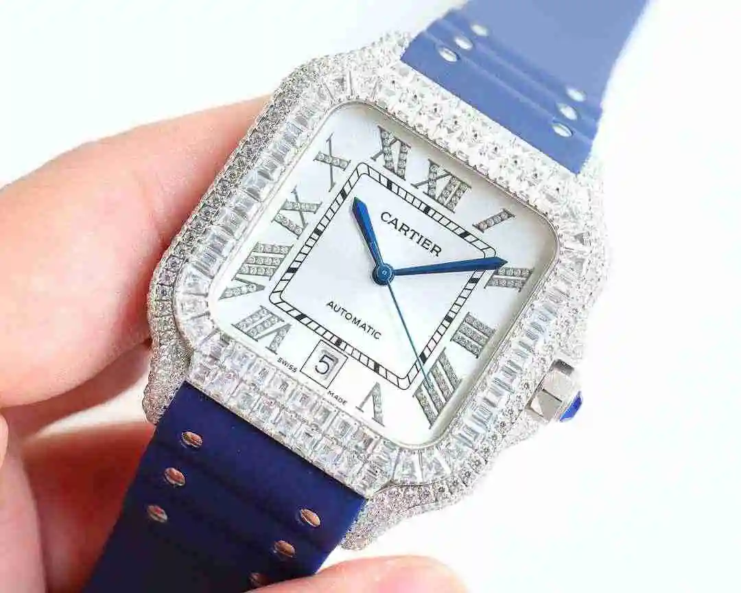 General Watches Cartier Watch Men's Watch Paired with Original Fully Automatic Mechanical Movement Top Grade 316 Precision Steel Case with Mineral Super Strong Mirror Diameter 40mm KK016500 view 8