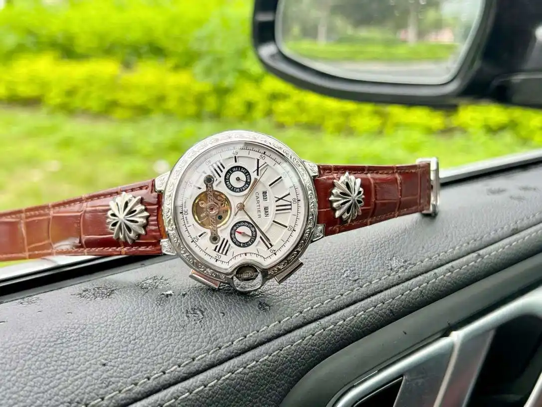 General Watches Watch, men's watch with original fully automatic mechanical movement, top-grade 316 stainless steel case and strap, mineral super mirror, diameter 46cm KK06250 view 6