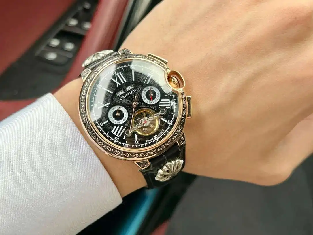 General Watches Watch, men's watch with original fully automatic mechanical movement, top-grade 316 stainless steel case and strap, mineral super mirror, diameter 46cm KK06250 view 7