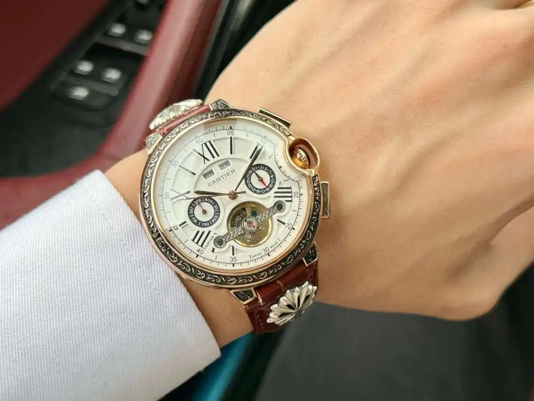 General Watches Watch, men's watch with original fully automatic mechanical movement, top-grade 316 stainless steel case and strap, mineral super mirror, diameter 46cm KK06250 view 8