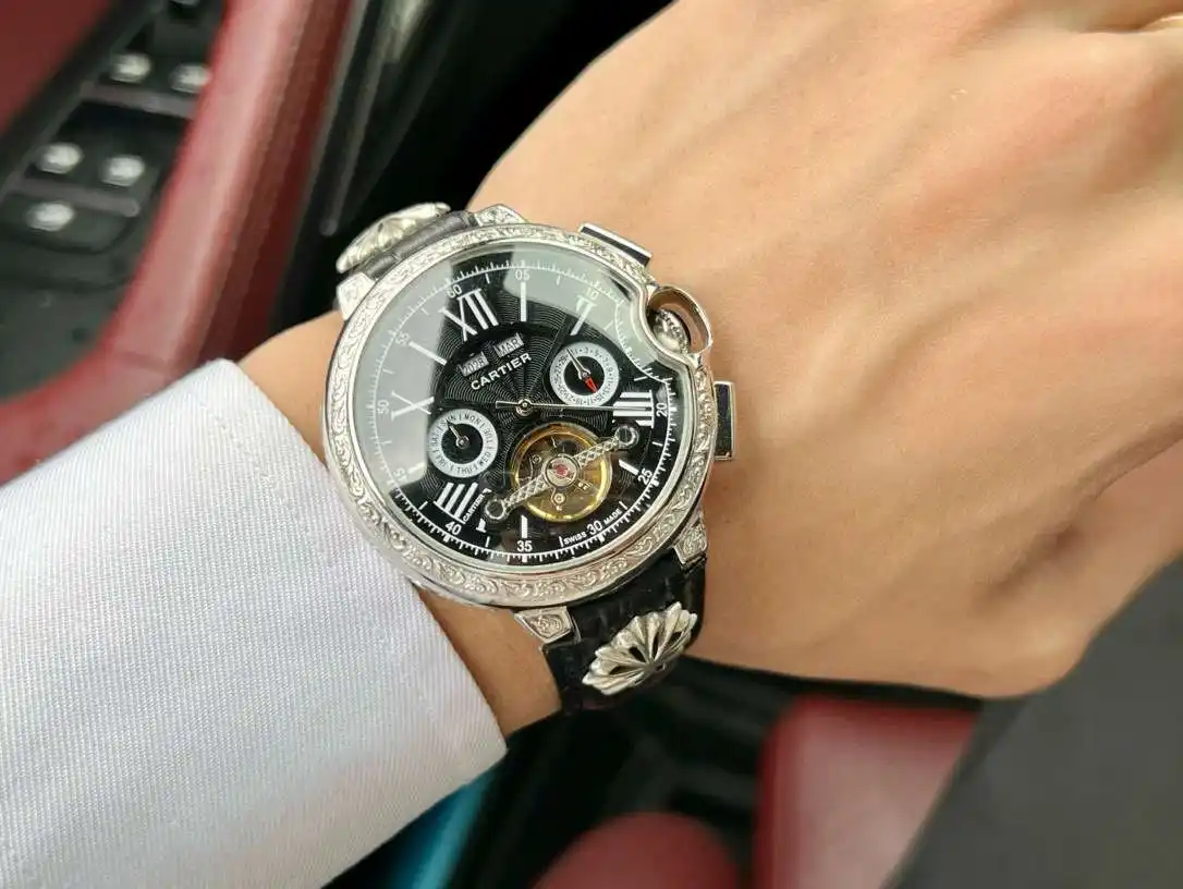 General Watches Watch, men's watch with original fully automatic mechanical movement, top-grade 316 stainless steel case and strap, mineral super mirror, diameter 46cm KK06250 view 9
