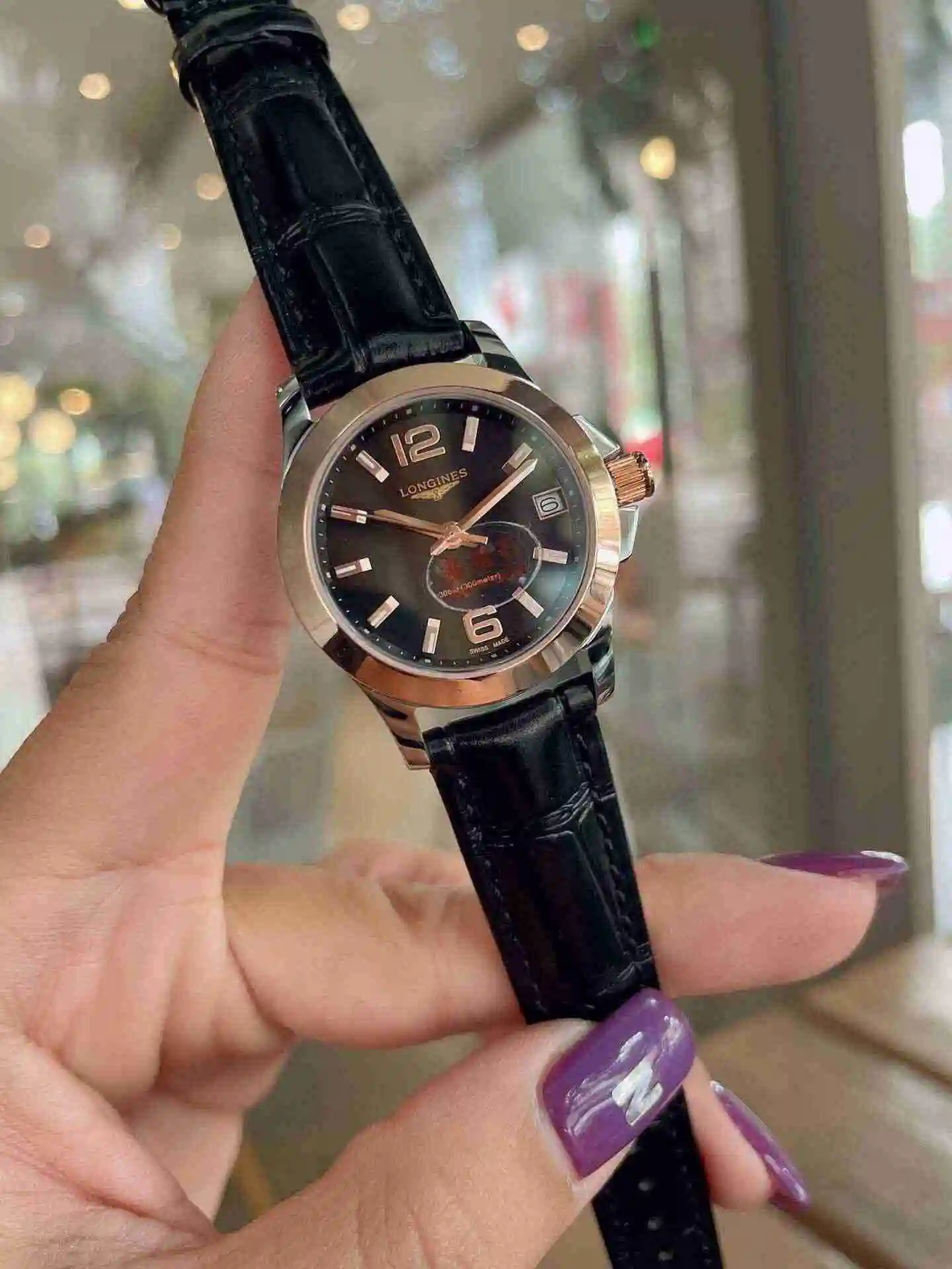 General Watches Longines Watch Women's Watch Paired with Original Fully Automatic Mechanical Movement Top Grade 316 Precision Steel Case with Mineral Super Strong Mirror Diameter 30mm KK02650 3 view 3