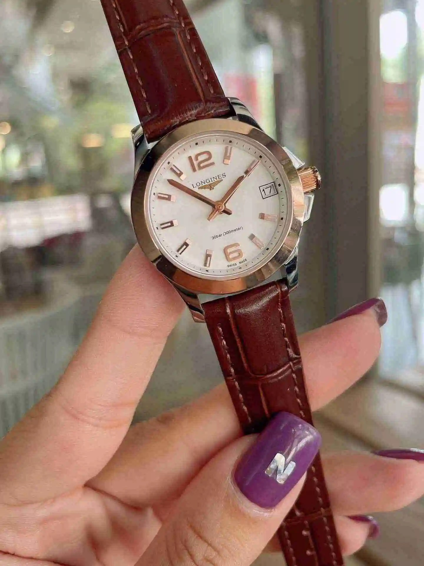 General Watches Longines Watch Women's Watch Paired with Original Fully Automatic Mechanical Movement Top Grade 316 Precision Steel Case with Mineral Super Strong Mirror Diameter 30mm KK02650 3 view 5
