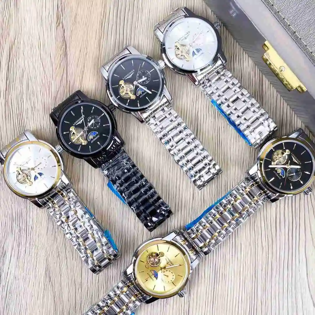 General Watches Longines Watch Men's Watch Paired with Original Fully Automatic Mechanical Movement Top Grade 316 Precision Steel Case with Mineral Super Strong Mirror Diameter 42mm KK03850 5 view 3