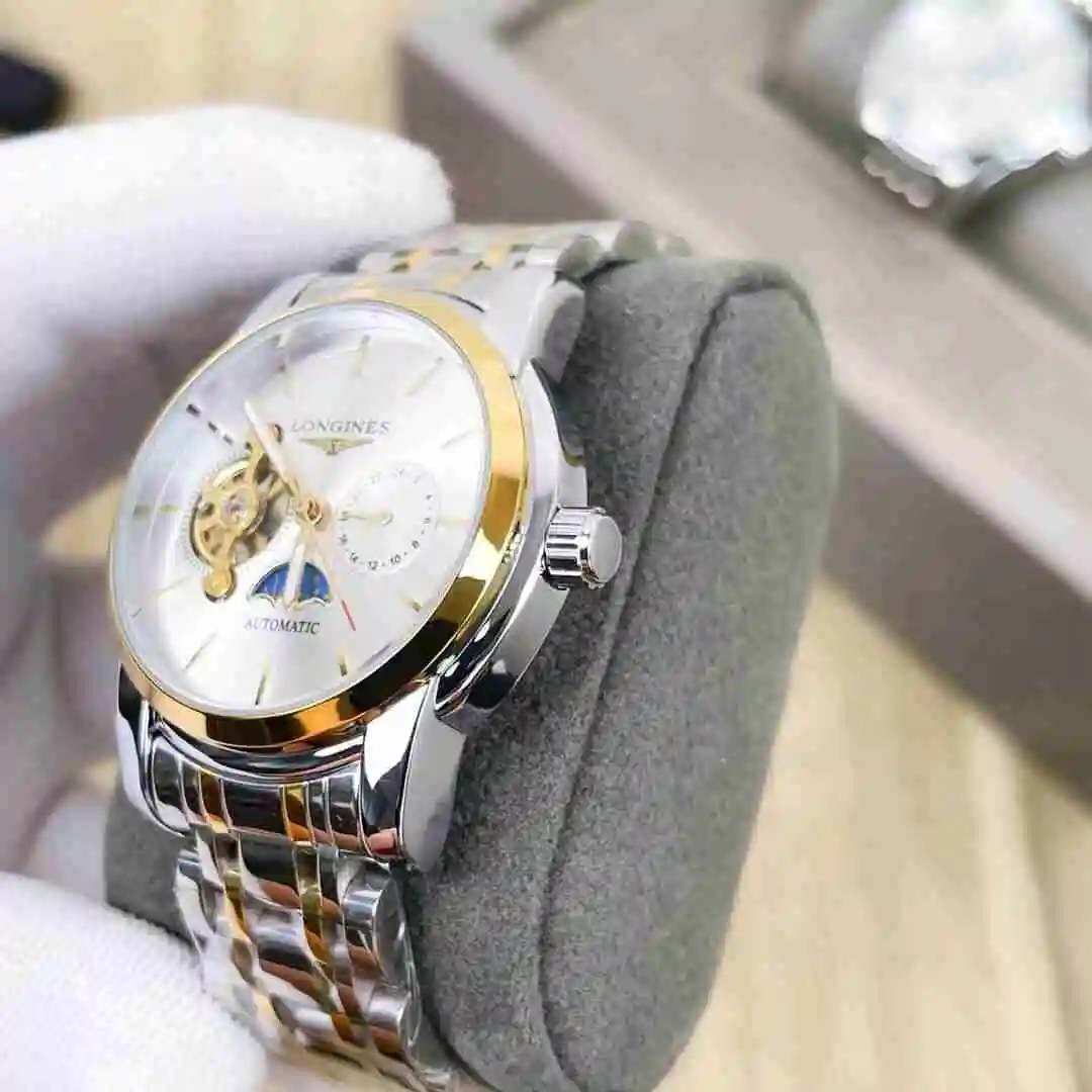 General Watches Longines Watch Men's Watch Paired with Original Fully Automatic Mechanical Movement Top Grade 316 Precision Steel Case with Mineral Super Strong Mirror Diameter 42mm KK03850 5 view 4