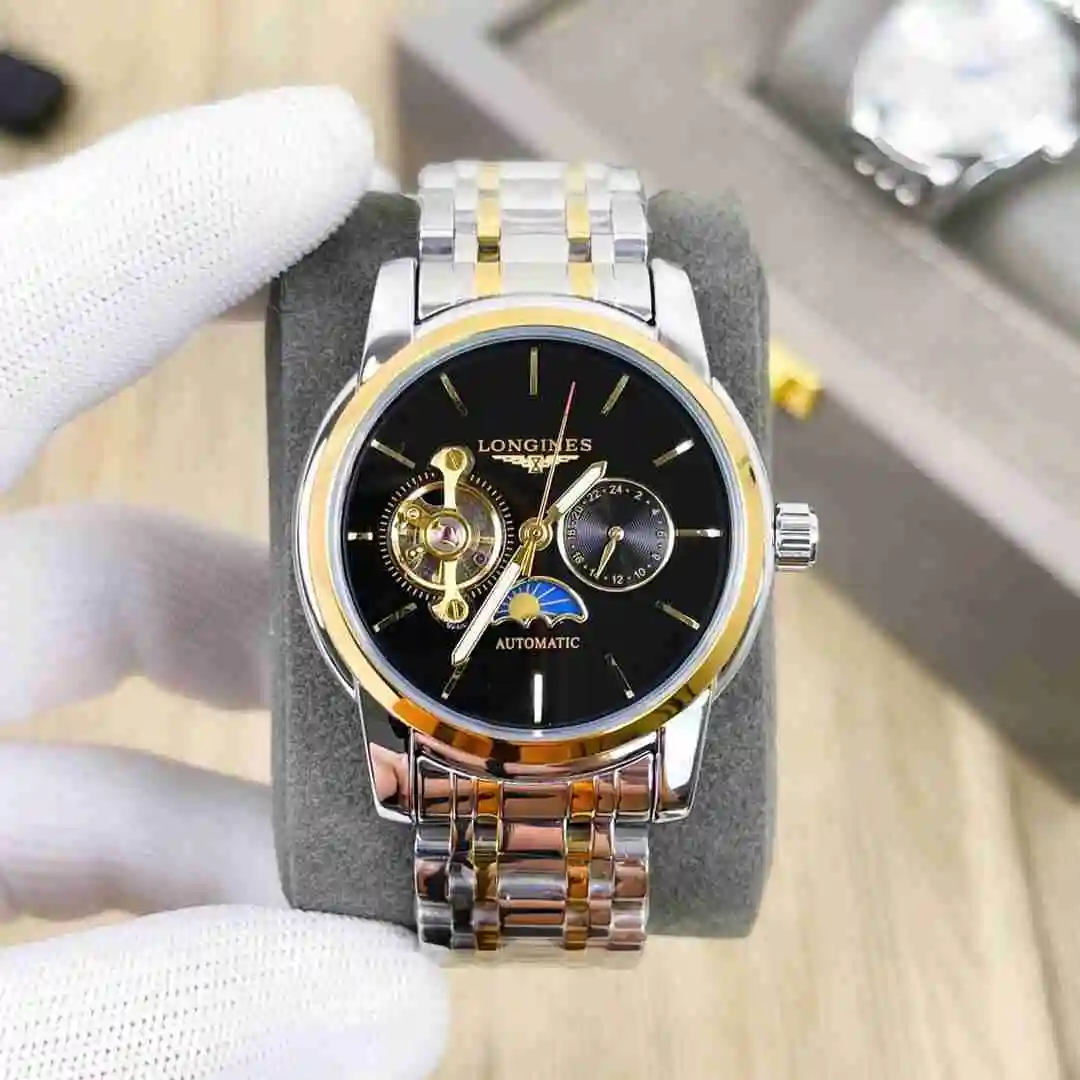 General Watches Longines Watch Men's Watch Paired with Original Fully Automatic Mechanical Movement Top Grade 316 Precision Steel Case with Mineral Super Strong Mirror Diameter 42mm KK03850 5 view 5