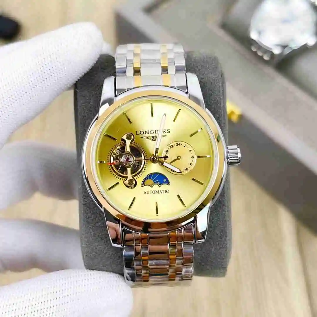 General Watches Longines Watch Men's Watch Paired with Original Fully Automatic Mechanical Movement Top Grade 316 Precision Steel Case with Mineral Super Strong Mirror Diameter 42mm KK03850 5 view 6