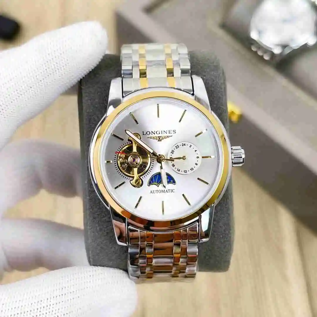 General Watches Longines Watch Men's Watch Paired with Original Fully Automatic Mechanical Movement Top Grade 316 Precision Steel Case with Mineral Super Strong Mirror Diameter 42mm KK03850 5 view 7