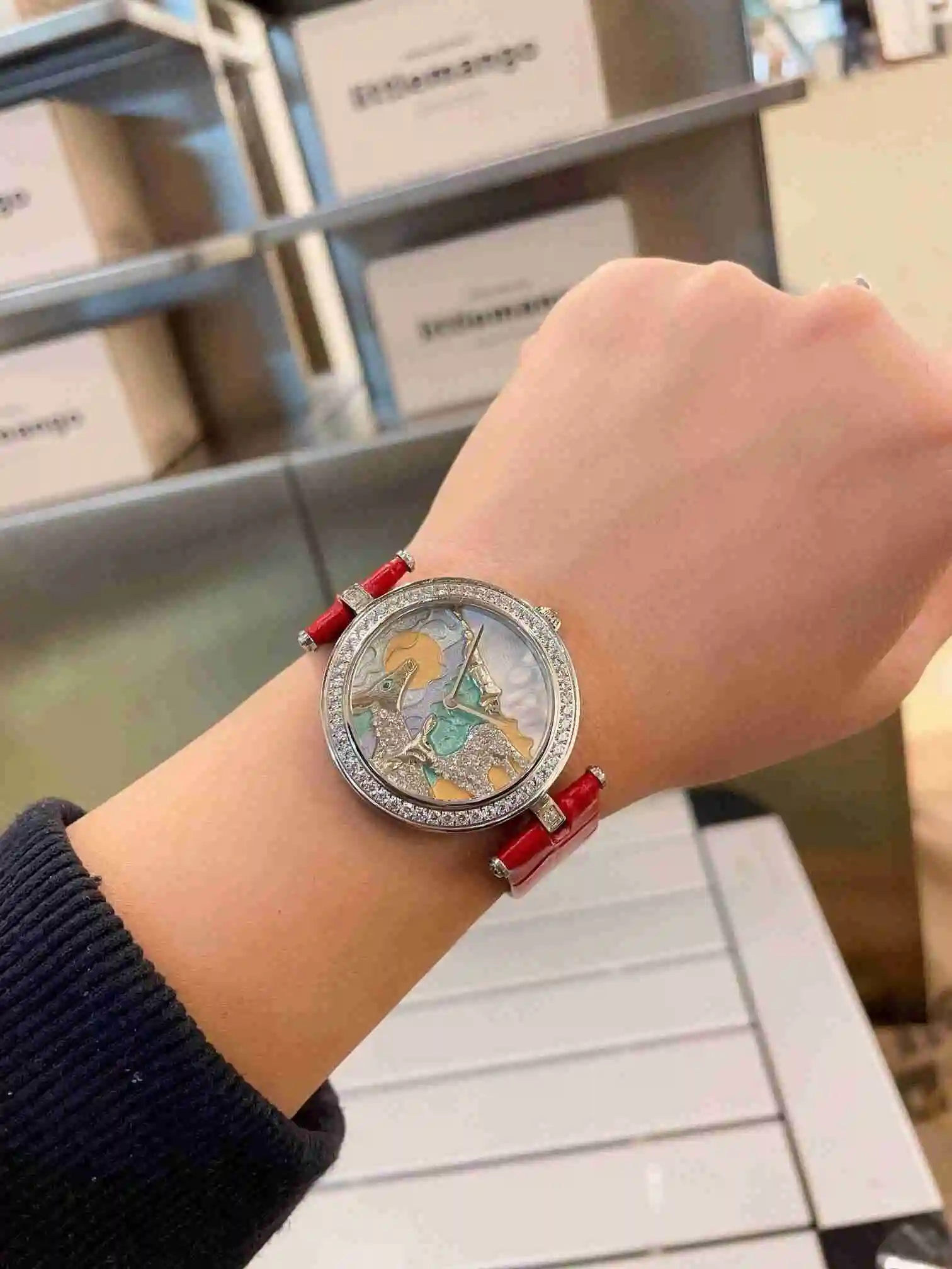 General Watches Vanke Yabao Watch Women's Watch Paired with Original Fully Automatic Mechanical Movement Top Grade 316 Precision Steel Case with Mineral Super Strong Mirror Diameter 36cm KK03150 view 4