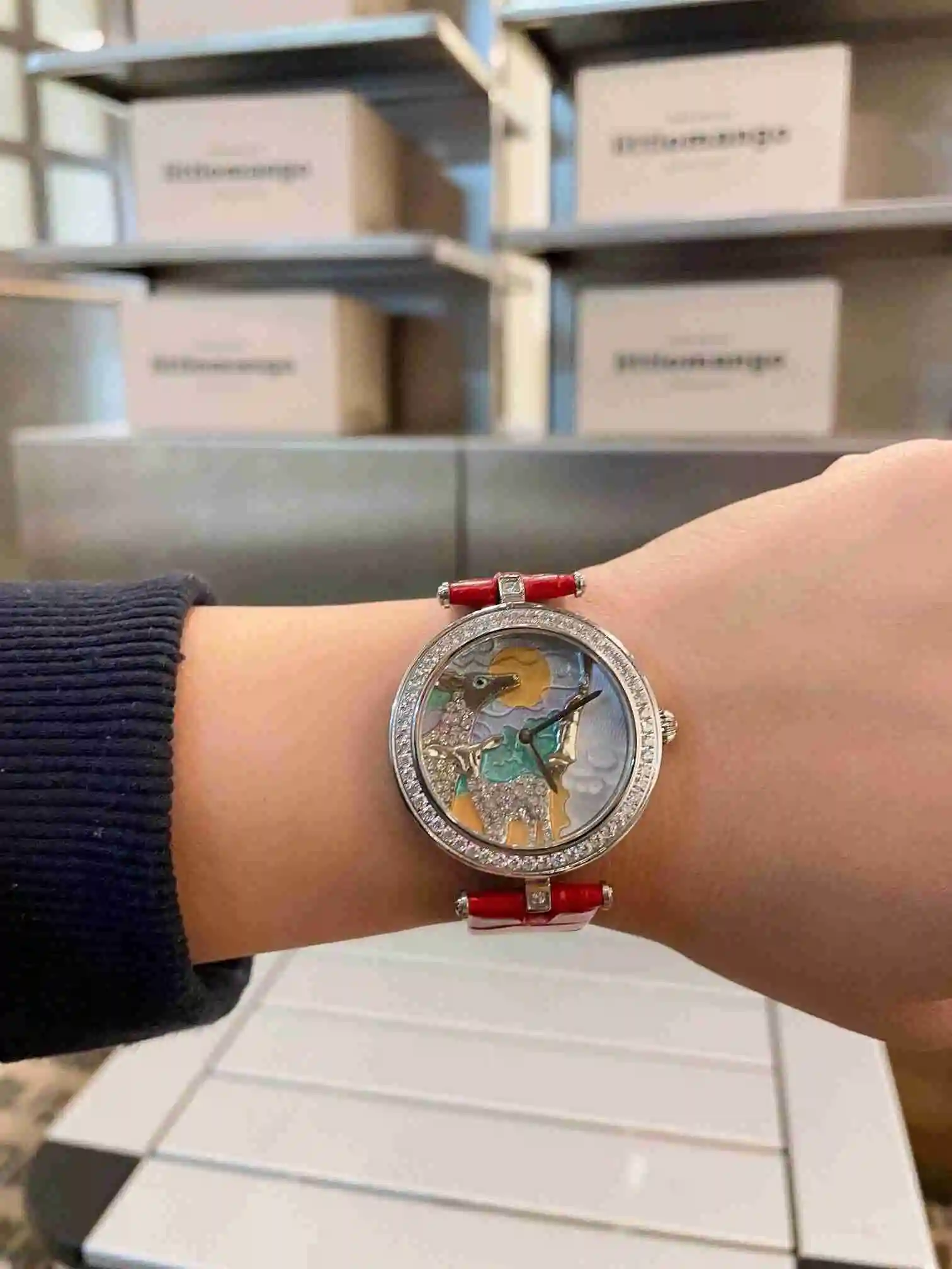 General Watches Vanke Yabao Watch Women's Watch Paired with Original Fully Automatic Mechanical Movement Top Grade 316 Precision Steel Case with Mineral Super Strong Mirror Diameter 36cm KK03150 view 5