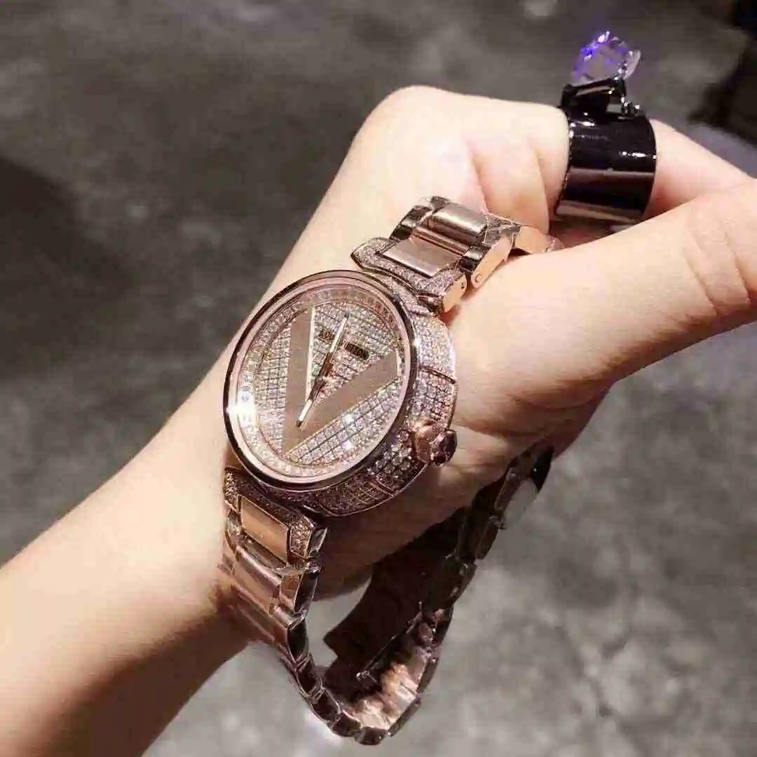 General Watches LV watch for women with original fully automatic mechanical movement, top grade 316 precision steel case with mineral super strong mirror diameter 33mm KK03850 view 5