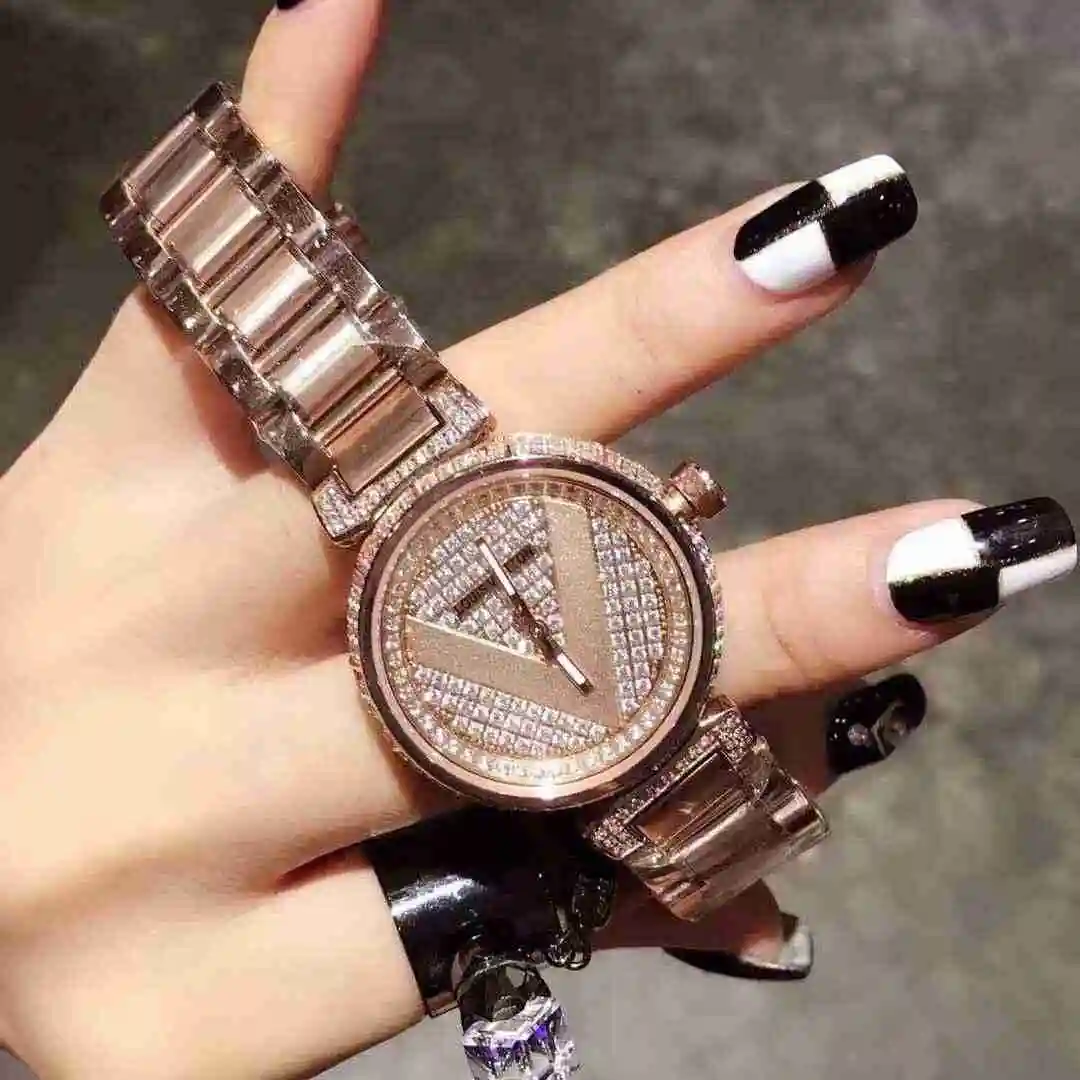 General Watches LV watch for women with original fully automatic mechanical movement, top grade 316 precision steel case with mineral super strong mirror diameter 33mm KK03850 view 6