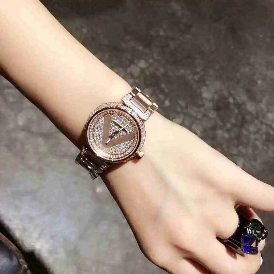 General Watches LV watch for women with original fully automatic mechanical movement, top grade 316 precision steel case with mineral super strong mirror diameter 33mm KK03850 view 9