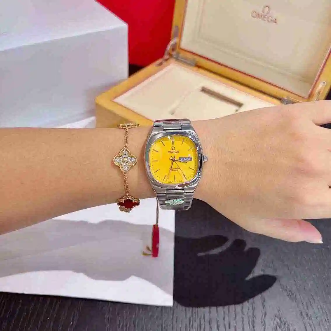 General Watches Omega Watch Women's Watch Paired with Original Fully Automatic Mechanical Movement Top Grade 316 Precision Steel Case with Mineral Super Strong Mirror Diameter 36mm KK02850 1 view 3