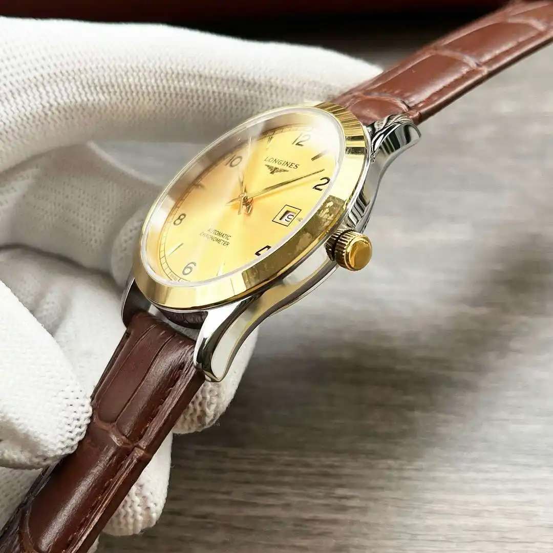 General Watches Longines Watch Lang@Couple Pair Watch with original fully automatic mechanical movement, top 316 stainless steel case and strap, mineral super mirror KK04250 1 view 4