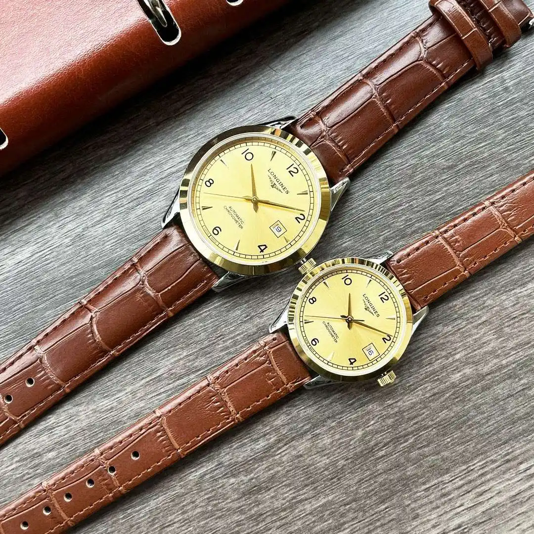 General Watches Longines Watch Lang@Couple Pair Watch with original fully automatic mechanical movement, top 316 stainless steel case and strap, mineral super mirror KK04250 1 view 5