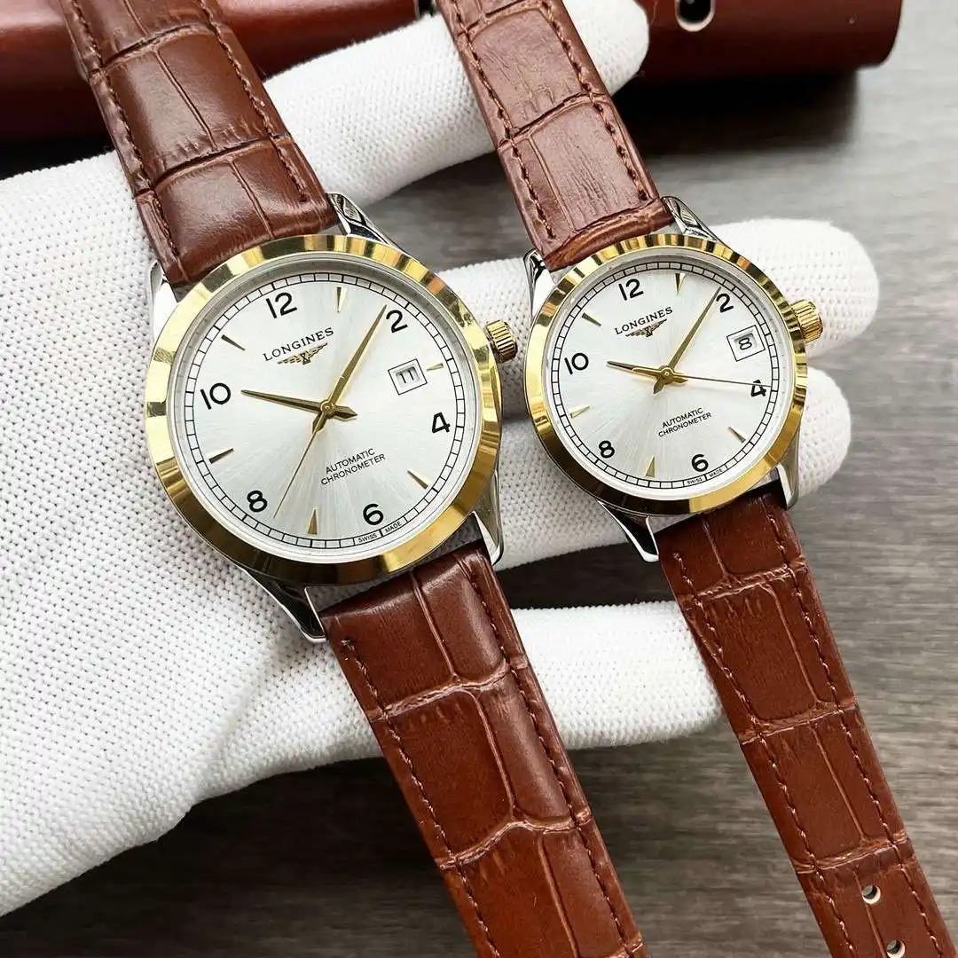 General Watches Longines Watch Lang@Couple Pair Watch with original fully automatic mechanical movement, top 316 stainless steel case and strap, mineral super mirror KK04250 1 view 6