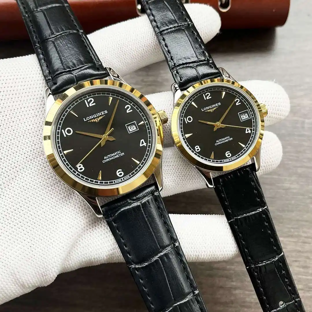 General Watches Longines Watch Lang@Couple Pair Watch with original fully automatic mechanical movement, top 316 stainless steel case and strap, mineral super mirror KK04250 1 view 8