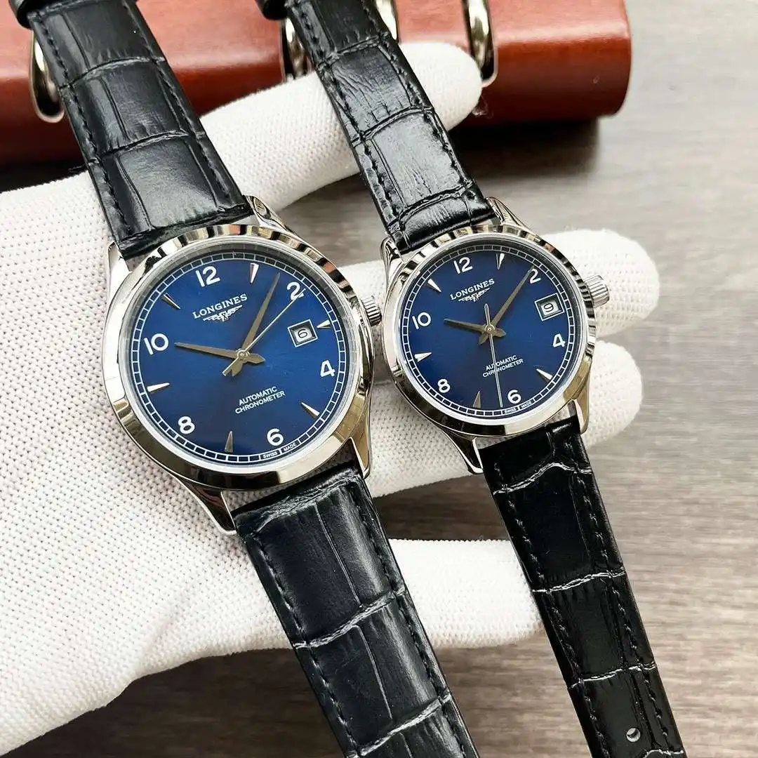 General Watches Longines Watch Lang@Couple Pair Watch with original fully automatic mechanical movement, top 316 stainless steel case and strap, mineral super mirror KK04250 1 view 9