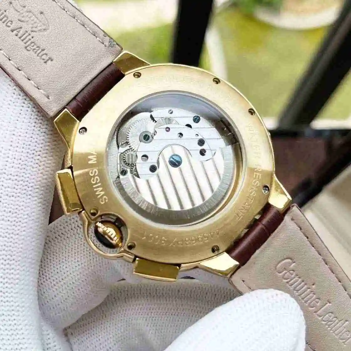 General Watches Cartier Watch Men's Watch Paired with Original Fully Automatic Mechanical Movement Top Grade 316 Precision Steel Case with Mineral Super Strong Mirror Diameter 44mm KK05350 view 3