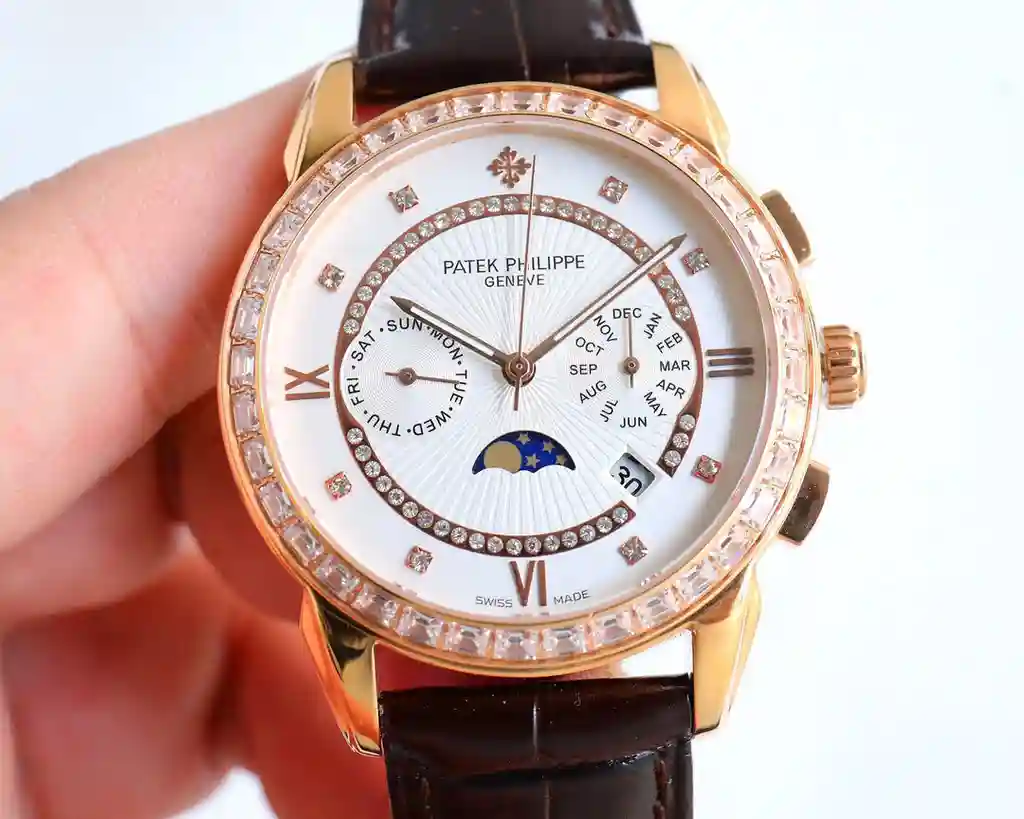 General Watches Patek Philippe Patek@Philippe watch men's watch with original fully automatic mechanical movement top 316 stainless steel case strap mineral super mirror diameter 42mm KK012500 view 6