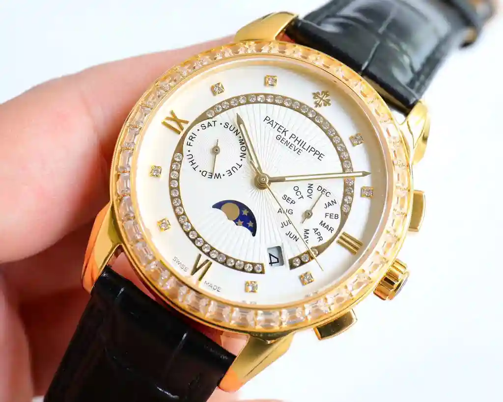 General Watches Patek Philippe Patek@Philippe watch men's watch with original fully automatic mechanical movement top 316 stainless steel case strap mineral super mirror diameter 42mm KK012500 view 8