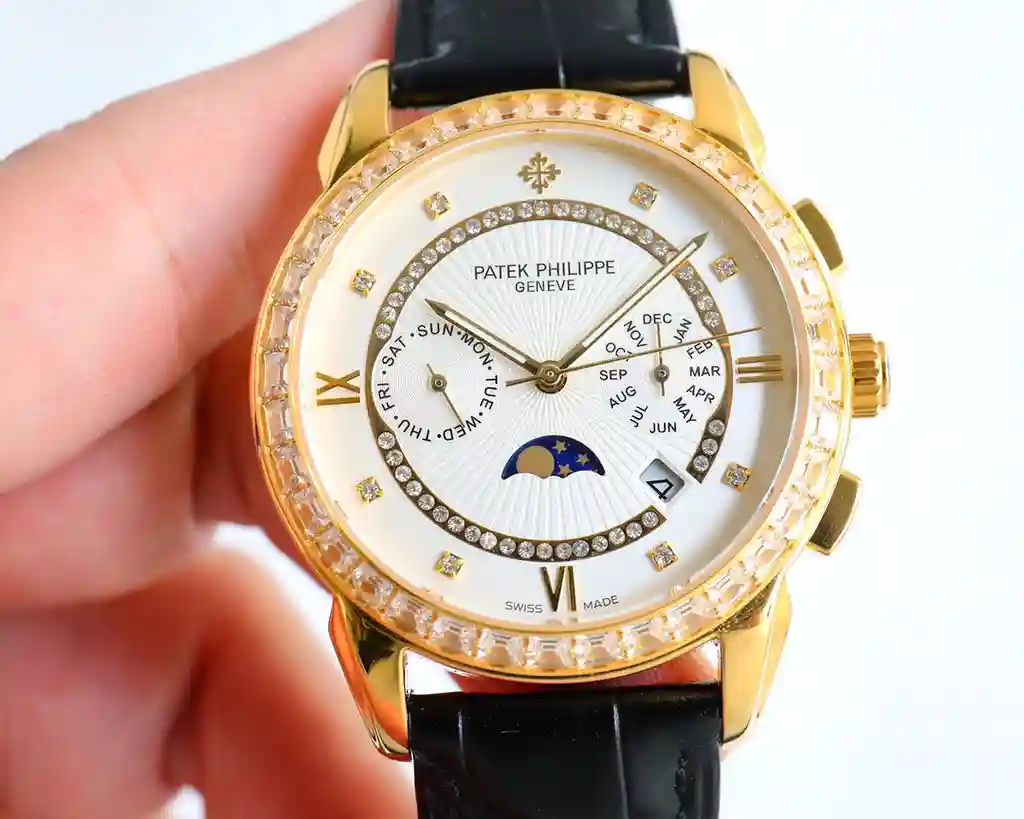 General Watches Patek Philippe Patek@Philippe watch men's watch with original fully automatic mechanical movement top 316 stainless steel case strap mineral super mirror diameter 42mm KK012500 view 9