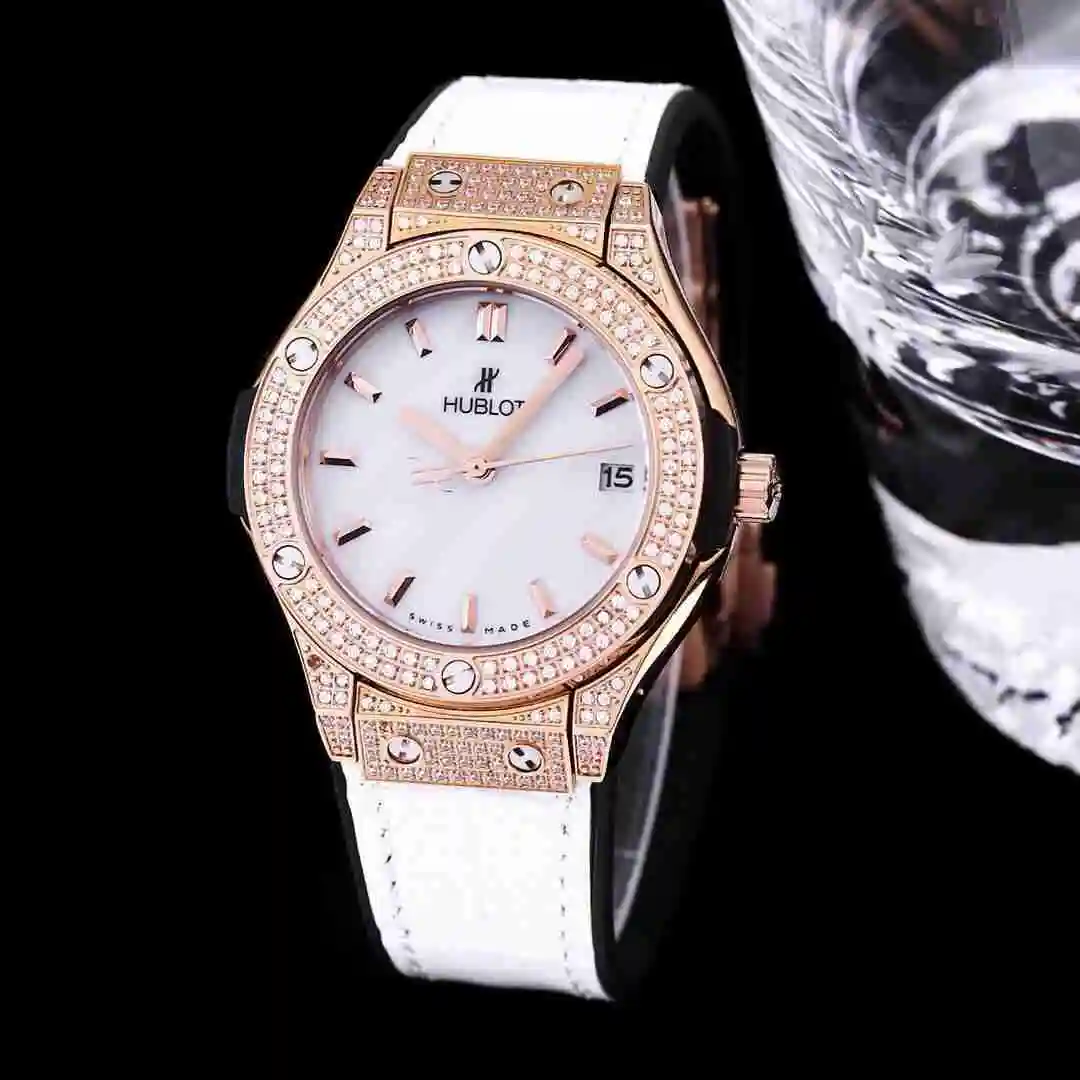 General Watches Hublot Yubo Watch Women's Watch Paired with Original Fully Automatic Mechanical Movement Top Grade 316 Precision Steel Case with Mineral Super Strong Mirror Diameter 40mm KK03350 3 view 8