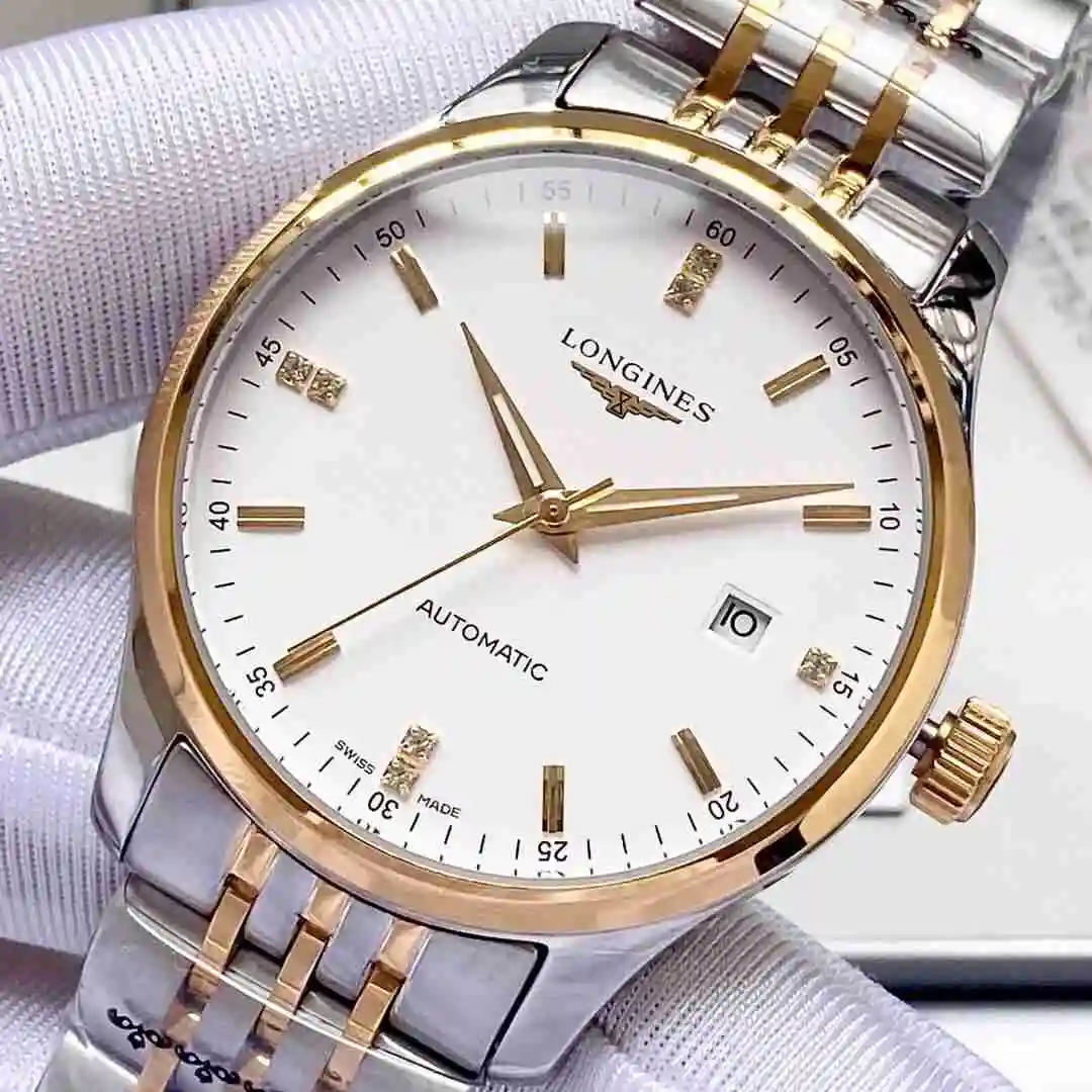General Watches Longines Watch Men's Watch Paired with Original Fully Automatic Mechanical Movement Top Grade 316 Precision Steel Case with Mineral Super Strong Mirror Diameter 40mm KK04550 view 4