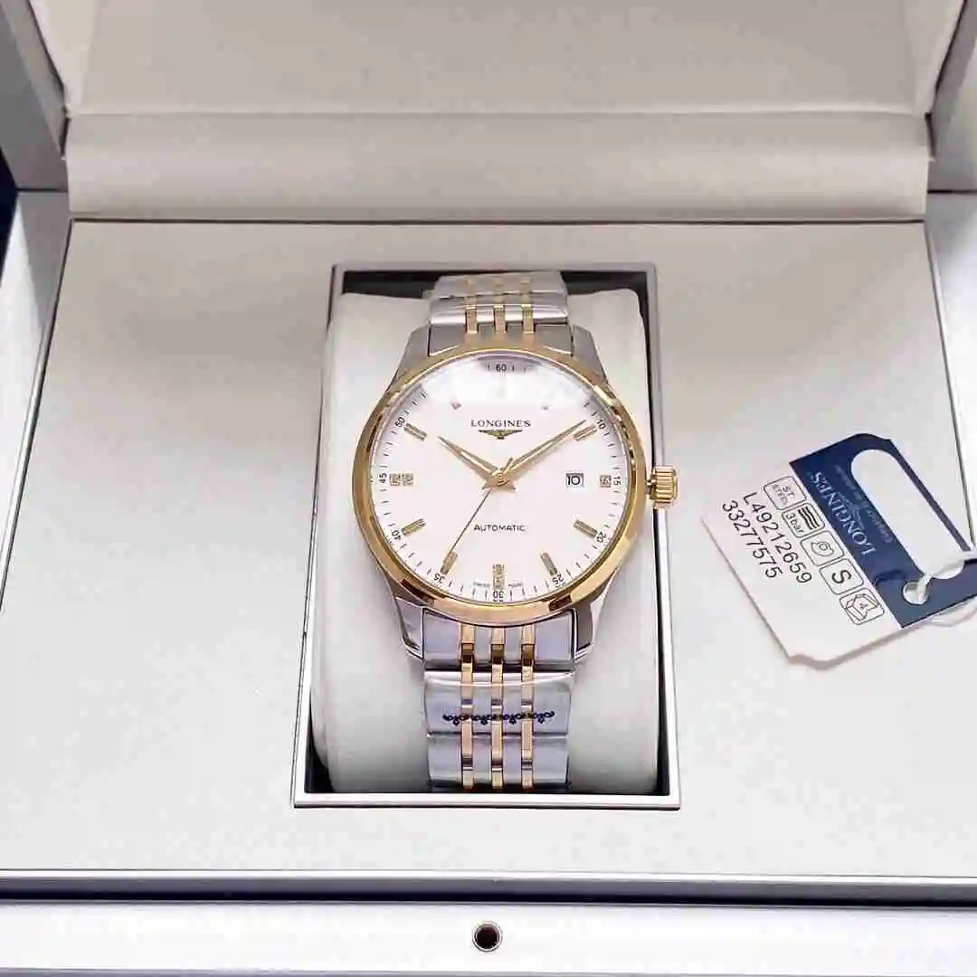 General Watches Longines Watch Men's Watch Paired with Original Fully Automatic Mechanical Movement Top Grade 316 Precision Steel Case with Mineral Super Strong Mirror Diameter 40mm KK04550 view 5