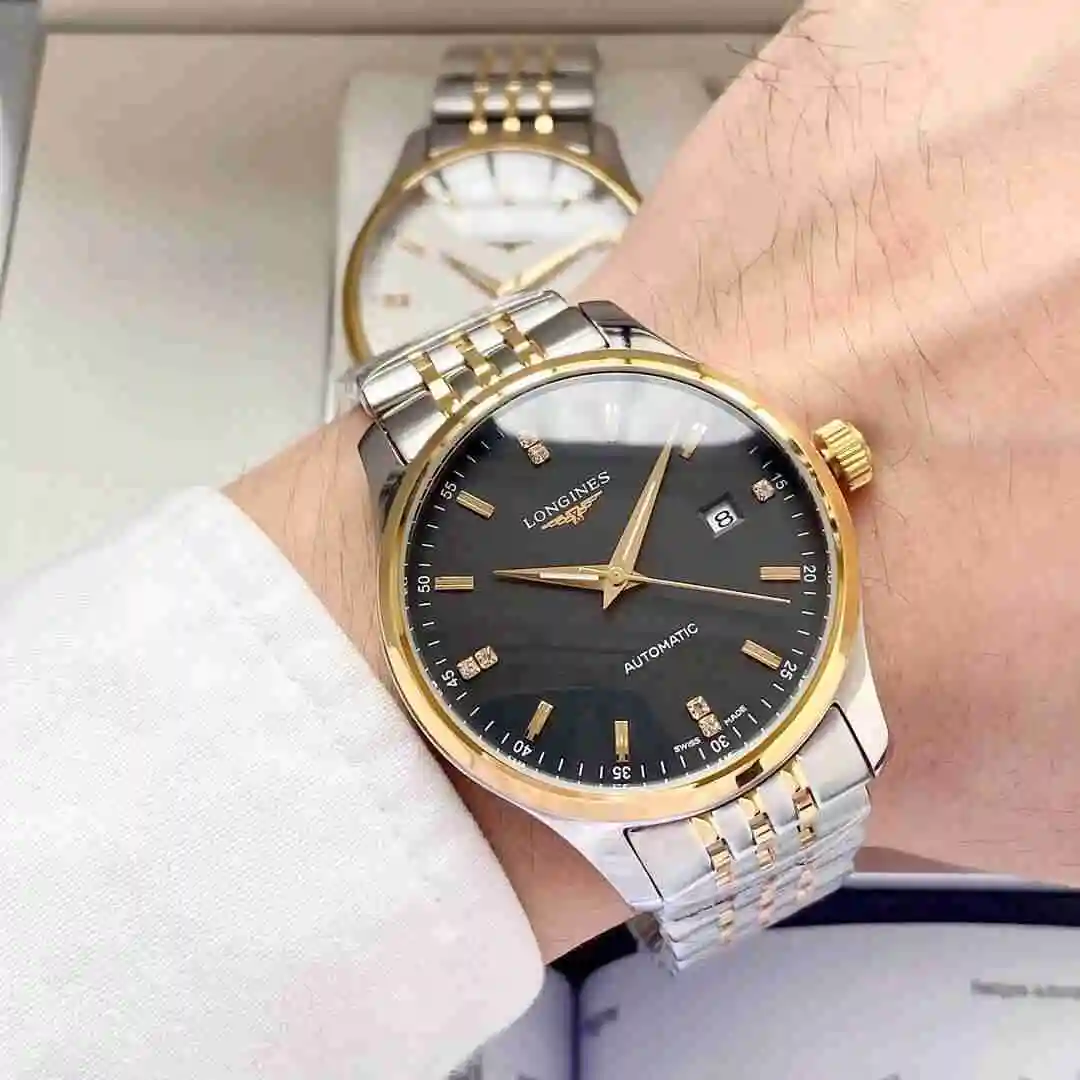 General Watches Longines Watch Men's Watch Paired with Original Fully Automatic Mechanical Movement Top Grade 316 Precision Steel Case with Mineral Super Strong Mirror Diameter 40mm KK04550 view 7