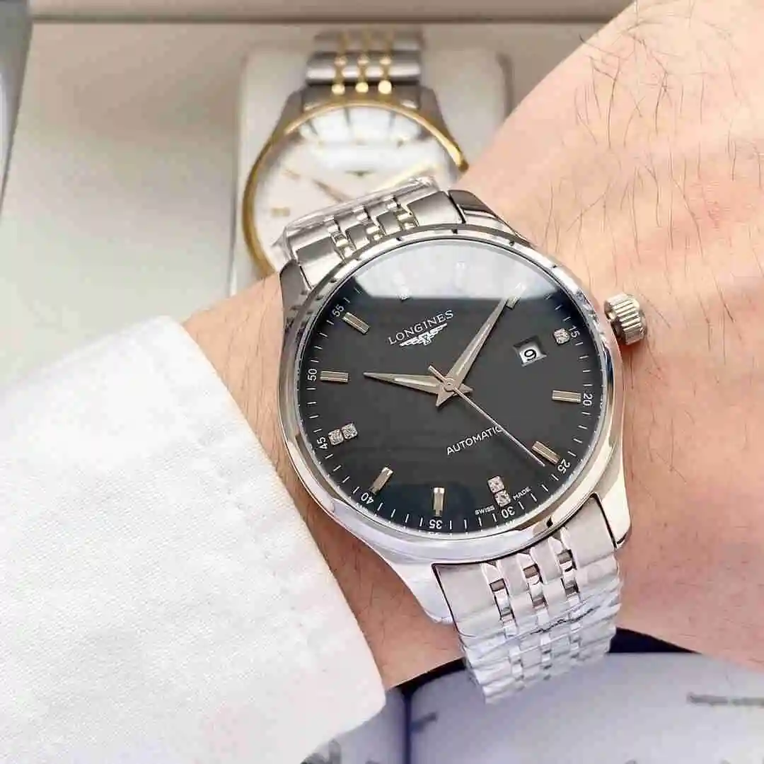 General Watches Longines Watch Men's Watch Paired with Original Fully Automatic Mechanical Movement Top Grade 316 Precision Steel Case with Mineral Super Strong Mirror Diameter 40mm KK04550 view 8