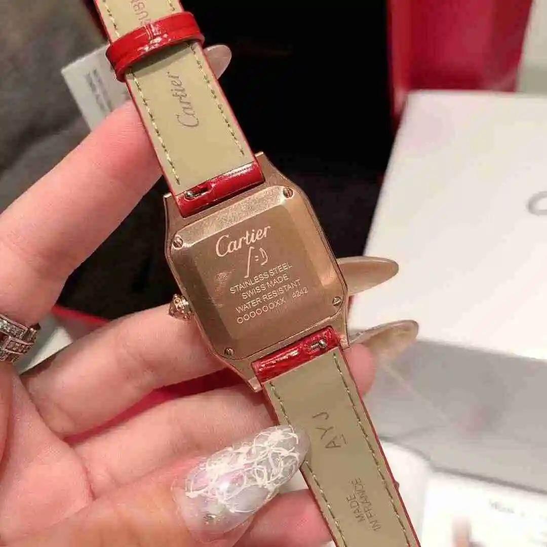 General Watches Cartier Watch Couple Watch Paired with Original Fully Automatic Mechanical Movement Top grade 316 Precision Steel Case with Mineral Super Strong Mirror Diameter 27MMX34MM KK02650 2 view 3