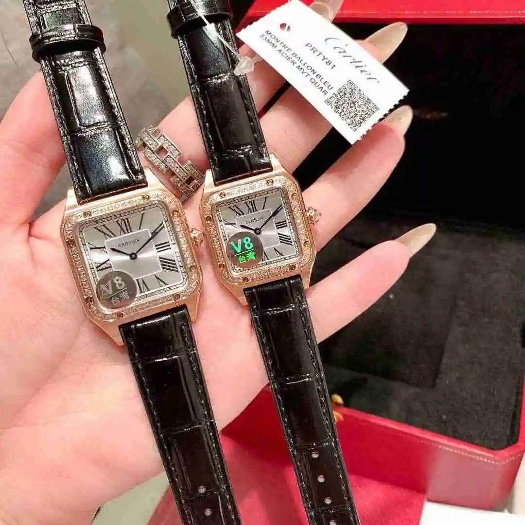 General Watches Cartier Watch Couple Watch Paired with Original Fully Automatic Mechanical Movement Top grade 316 Precision Steel Case with Mineral Super Strong Mirror Diameter 27MMX34MM KK02650 2 view 7